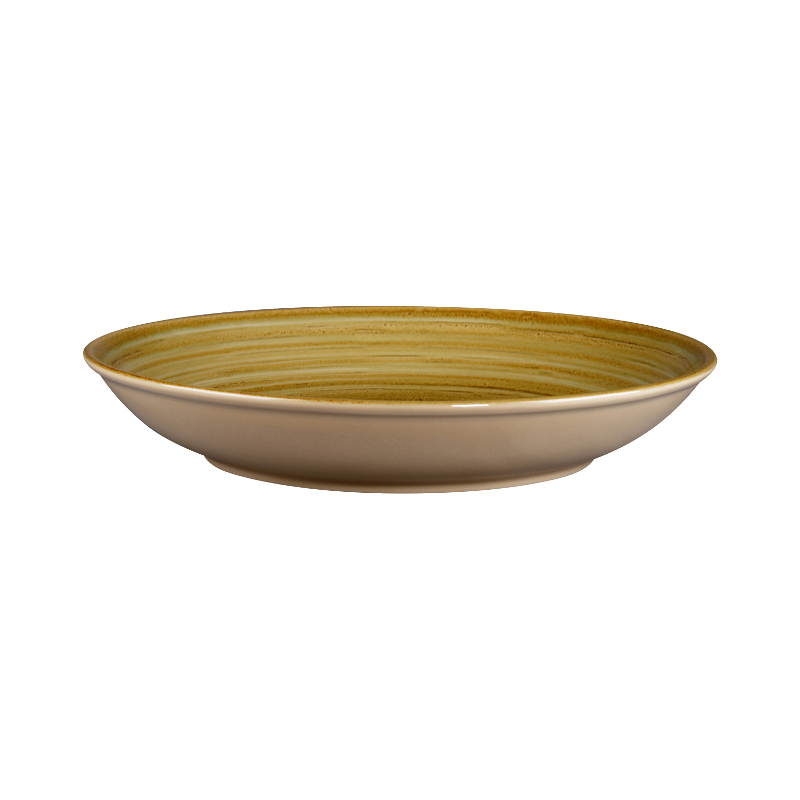 Talíř hluboký 26 cm - hnědý granát